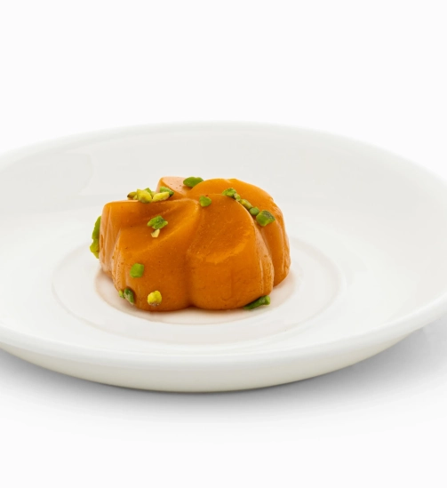 حلوا تک نفره زعفرانی تر گل ارکیده