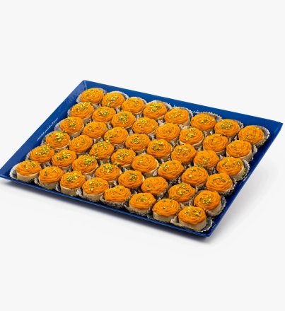 سینی حلوا دو طبقه رز بزرگ