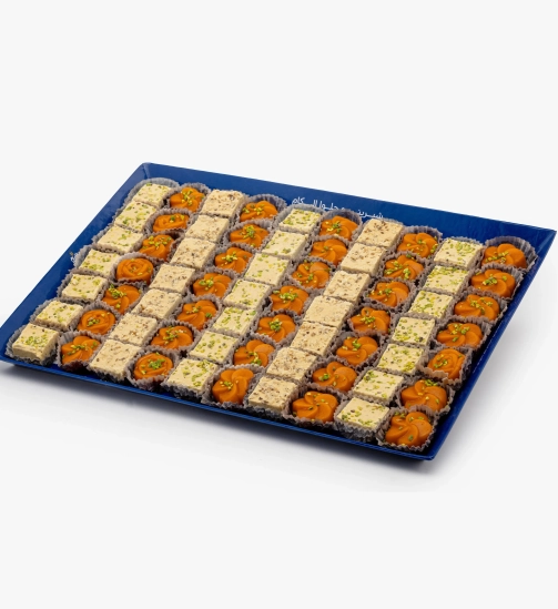 سینی حلوا مخلوط زعفران و هل