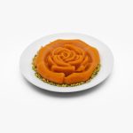 حلوا رز بشقابی زعفرانی