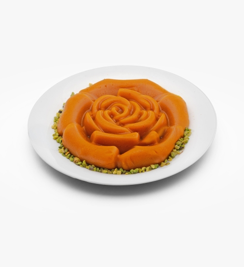 حلوا رز بشقابی زعفرانی